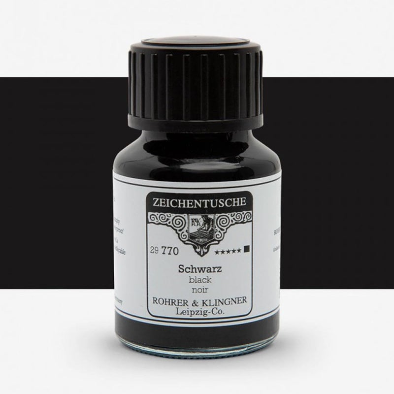 Rohrer & Klingner حبر الخط العربي روهر وكليجنر 50 مل | أسود - Image 1